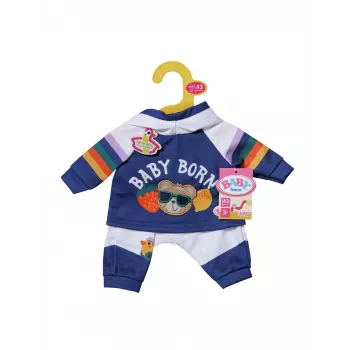 BABY born fato de treino azul-marinho 43cm conjunto de roupa para boneca