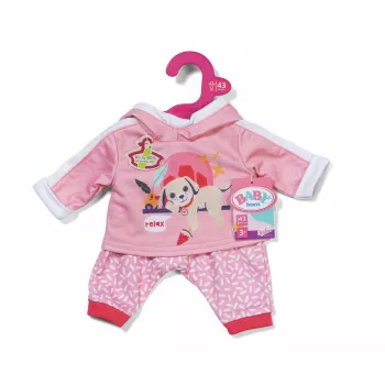 BABY born fato de treino rosa 43 cm conjunto de roupa para boneca