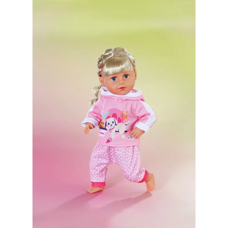 BABY born fato de treino rosa 43 cm conjunto de roupa para boneca