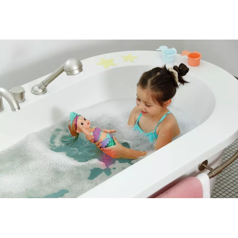 Boneca zapf creation BABY born sereia modelo 837368 – boneca bebé lavável com cauda de sereia