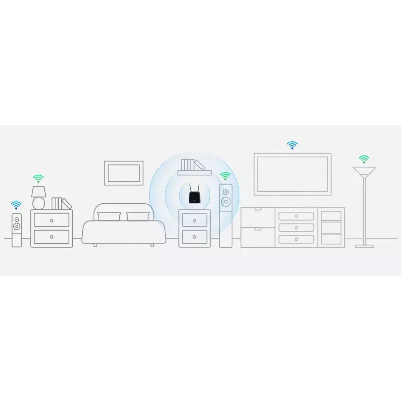 D-Link DWR-960 router Wi-Fi 4G LTE, AC1200 dual-band, LTE Cat7 até 300 Mbit/s, 2x GbE LAN