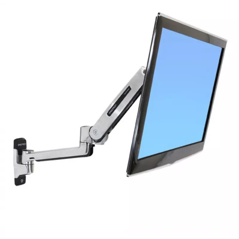 Suporte de parede ERGOTRON Lx Sit-stand para braço LCD (alumínio polido)