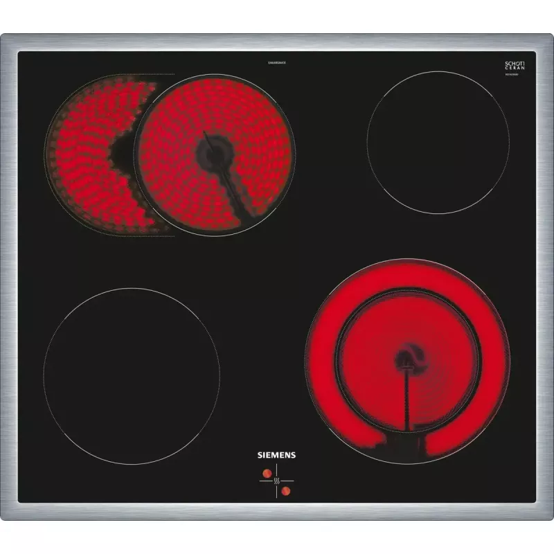 Conjunto de aparelhos de cozinha Siemens EQ311KA1ZM — placa vitrocerâmica (4 zonas), forno elétrico 71 l, superfície vitrocerâmica
