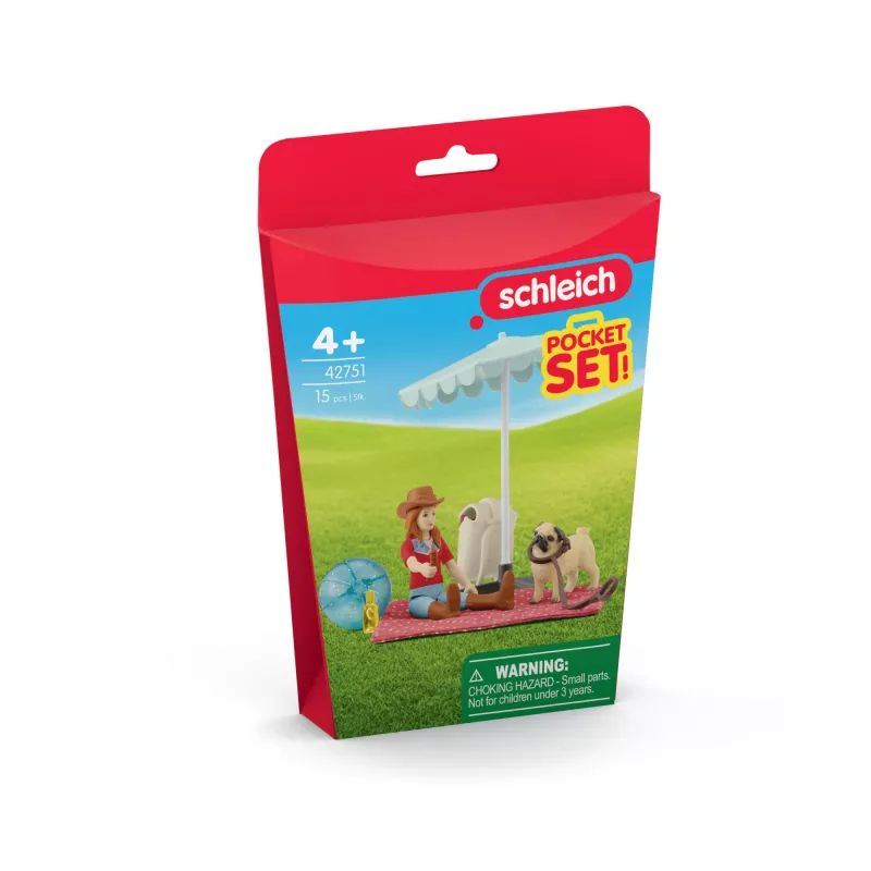 schleich HORSE CLUB Passeio de um dia ao lago, animal, cavalos, conjuntos de bolsa, 5 anos, multicolor