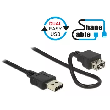 Cabo USB DeLOCK 2m 2xUSB2.0-A
