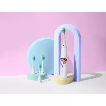 Escova de dentes elétrica Happybrush ECO VIBE KIDS Agnes + 3 escovas de substituição