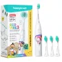 Escova de dentes elétrica Happybrush ECO VIBE KIDS Agnes + 3 escovas de substituição