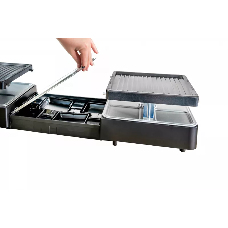 Unold 48755 grelhador raclette 8 pessoas 1300 W preto