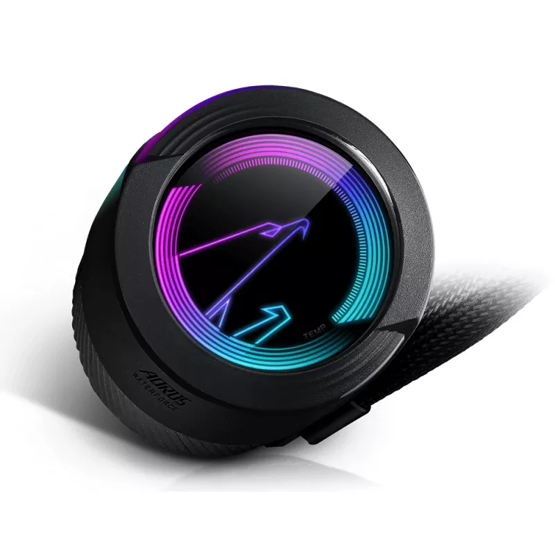 Refrigeração líquida tudo-em-um para processador GIGABYTE AORUS WATERFORCE 240 12 cm Preta