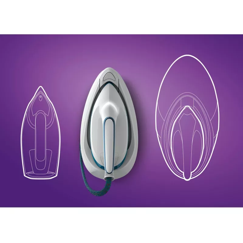 Central de engomar a vapor Philips PSG6022/20 2400 W 1,8 L Sem sola SteamGlide Plus Azul, Branco