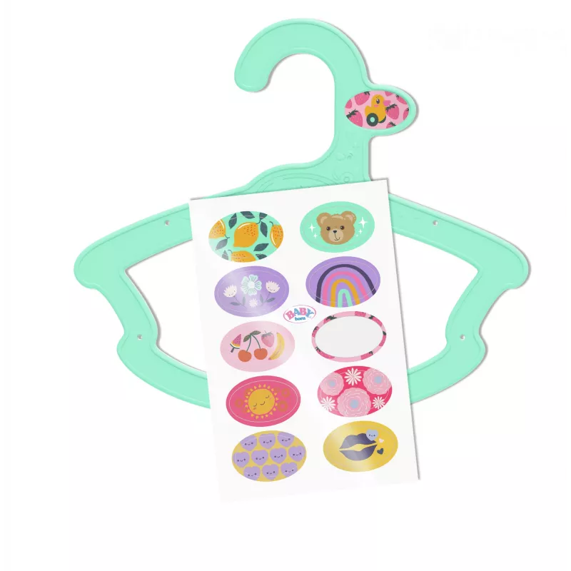 BABY born cabides, pack de 5 cabides para roupa de boneca 43cm