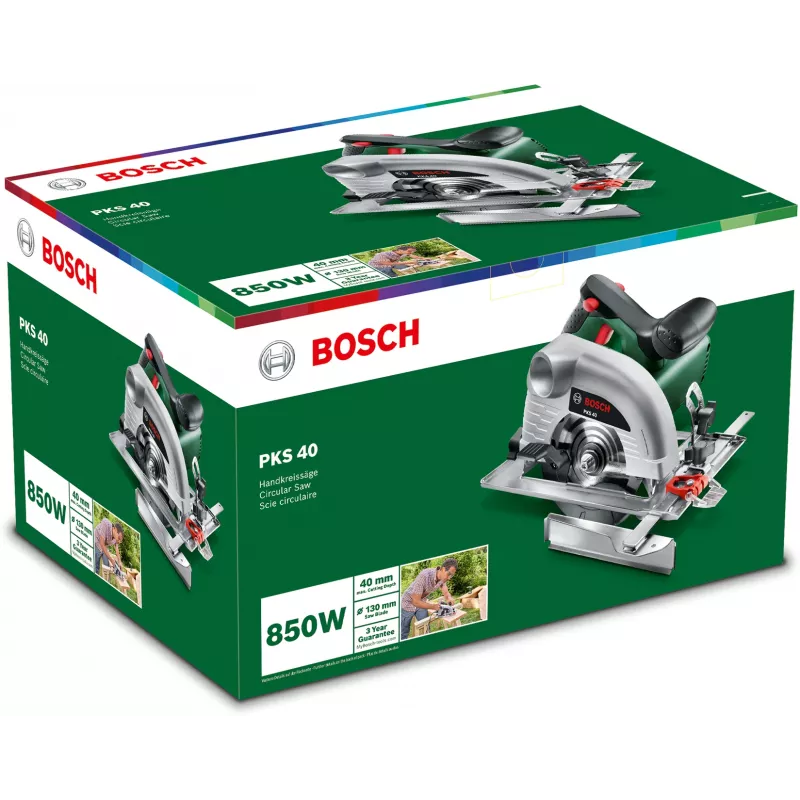 Bosch PKS 40 13 cm verde, prateado 5300 U/min 850 W