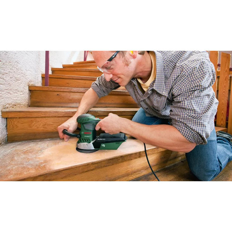 Bosch PEX 400 AE lixadora excêntrica, lixadora excêntrica, velcro, verde, Hungria, 4000 U/min, 26000 U/min