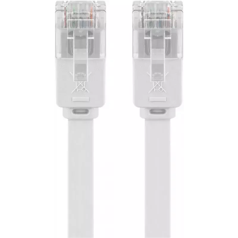 Cabo de rede Goobay 93358 1m Cat5e U/UTP RJ-45 branco