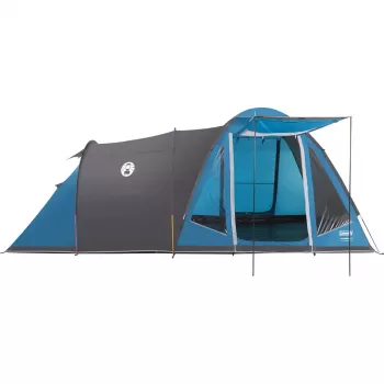 Tenda de cúpula COLEMAN Waterfall 5 (modelo 2025) com extensão de túnel, azul/cinzento