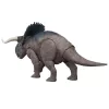 Brinquedo de dinossauro Jurassic World Rebirth Wild Roar Nasutoceratops, mordida de ataque controlada pela cauda e som