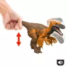 Brinquedo de dinossauro Jurassic World Rebirth Wild Roar Utahraptor, mordida de ataque controlada pela cauda e som