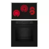 Placa vitrocerâmica e forno elétrico conjunto NEFF B2CCG6AK3 + T18SDH9L0 — placa vitrocerâmica com 4 zonas de cozedura, forno elétrico de 71 L, CircoTherm®