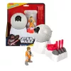 Fisher-Price Imaginext STAR WARS Canhão da base rebelde brinquedo com chave de personagem Luke Skywalker em metal fundido, 5 peças