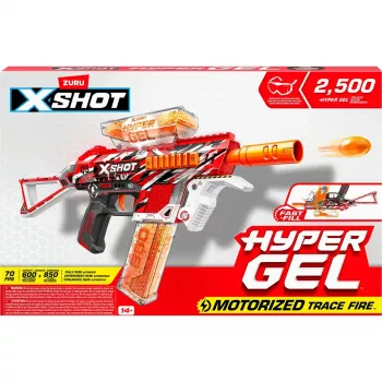 Blaster de brincar Zuru X-Shot Blaster Trace Fire 70FPS conjunto 1500 bolas, 36621