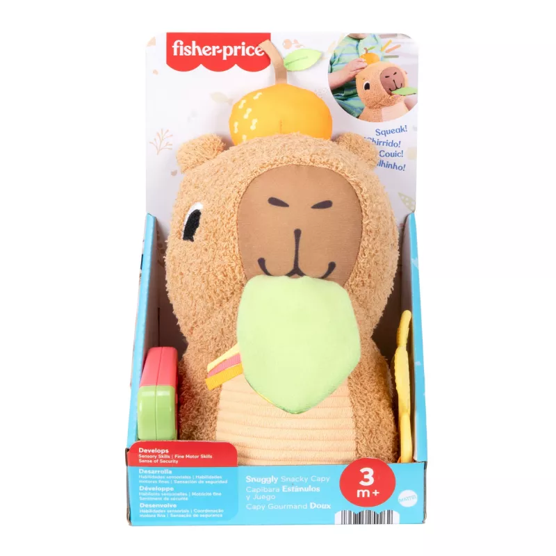Porquinho-de-água de brincar Fisher-Price Snuggly Snacky Capy 0,5 anos
