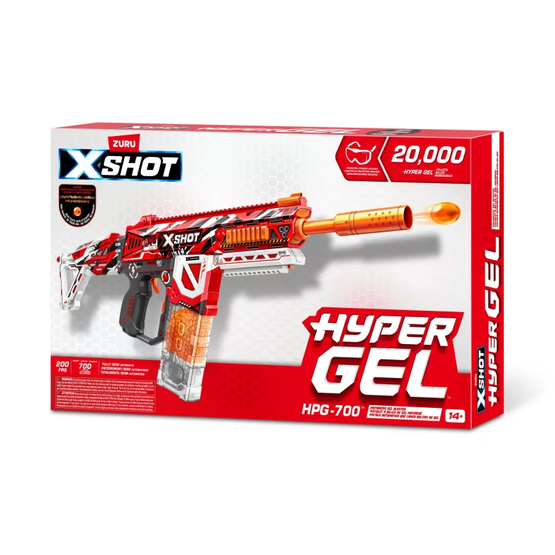 Zuru XSHOT Hyper Gel HPG-700 lançador de bolas de gel, 3500 bolas de gel