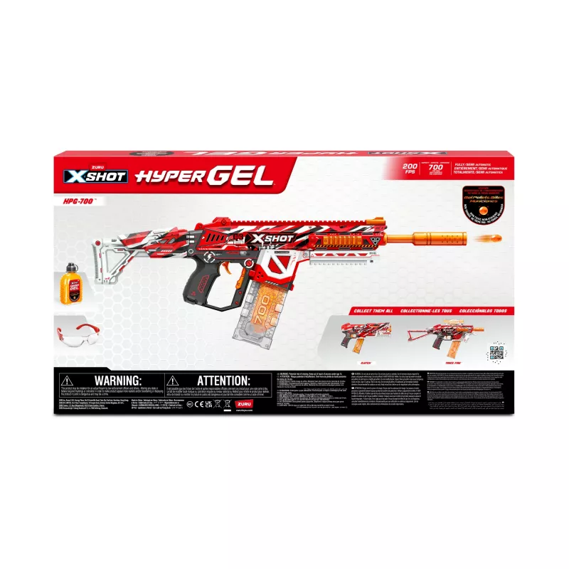 Zuru XSHOT Hyper Gel HPG-700 lançador de bolas de gel, 3500 bolas de gel
