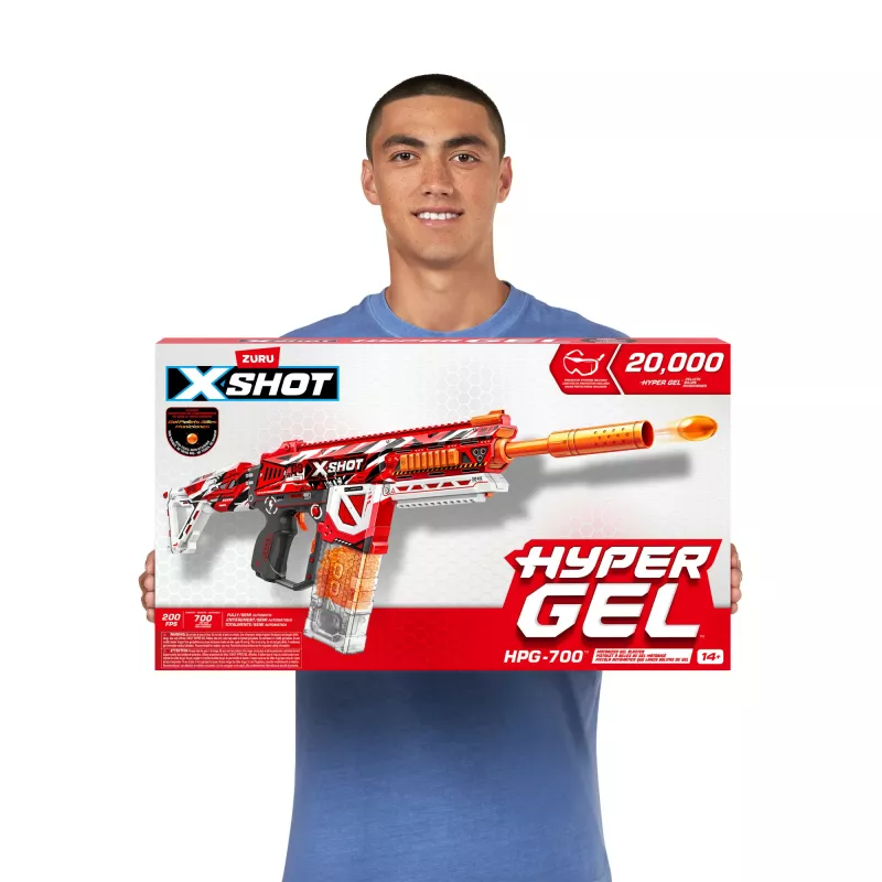 Zuru XSHOT Hyper Gel HPG-700 lançador de bolas de gel, 3500 bolas de gel