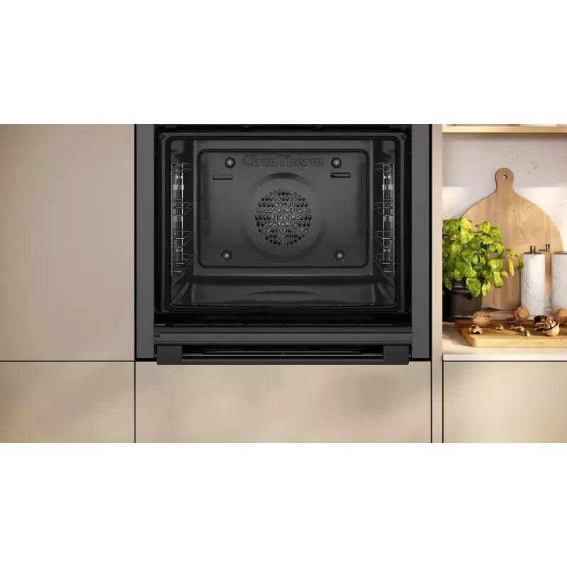 Forno de encastrar NEFF N 50 B6ACJ7AG3 — 71 L, 3600 W, controlo tátil, grafite/preto