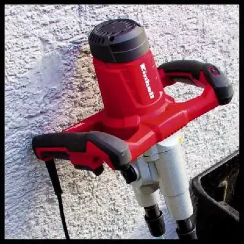 Misturadora de tinta e argamassa EINHELL TE-MX 1600-2 CE Twin, 1.600 W, vermelho/preto