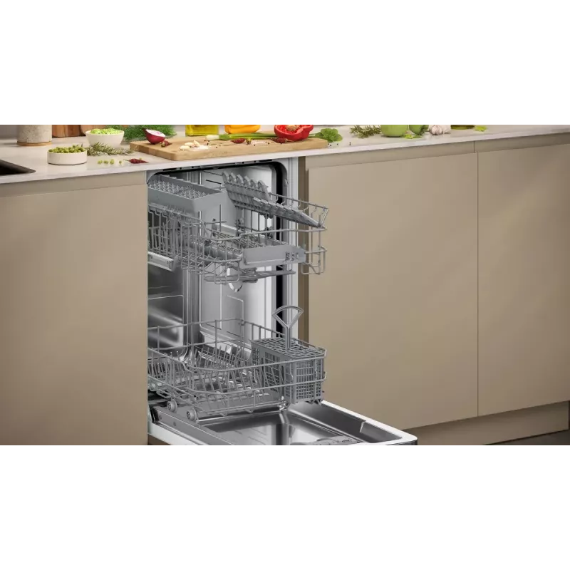 Máquina de lavar louça NEFF S853HKX20E totalmente integrável Slimline 10 conjuntos de louça, Home Connect, 46 dB