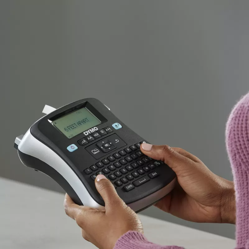 DYMO LabelManager ® ™ 210D - QWZ, QWERTZ, D1, transferência térmica, 180 x 180 DPI, 12 mm/s, preto, prateado