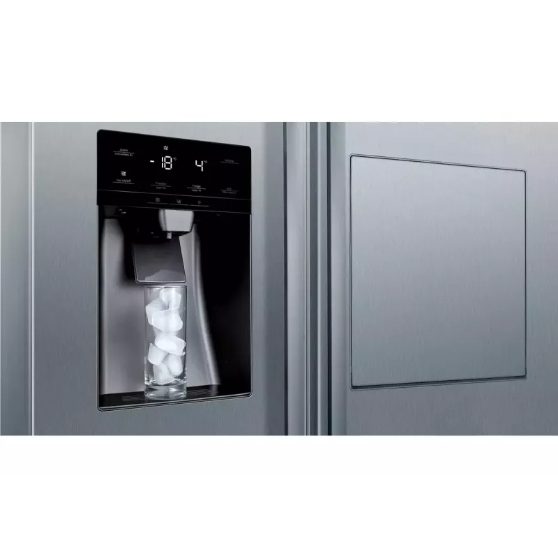 Bosch Serie 6 KAG93AIEP frigorífico Side-by-Side, de instalação livre, 560 l (369 l + 191 l), dispensador de gelo e água, E, aço inoxidável