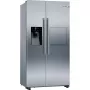 Bosch Serie 6 KAG93AIEP frigorífico Side-by-Side, de instalação livre, 560 l (369 l + 191 l), dispensador de gelo e água, E, aço inoxidável