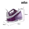 Braun CareStyle 1 IS1514VI 2200 W 1,7 L base de engomar em cerâmica violeta