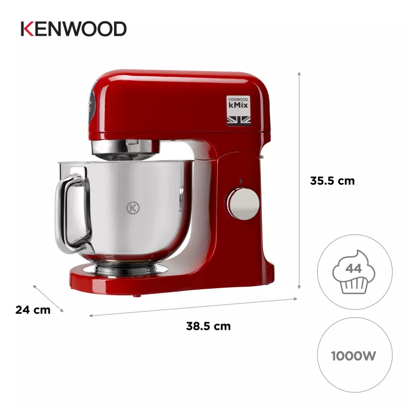 Robot de cozinha Kenwood kMix 1000 W 5 L vermelho