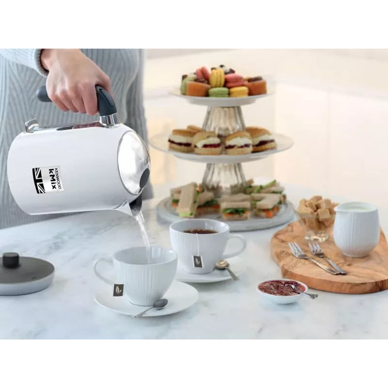 Chaleira elétrica Kenwood ZJX650WH 1 L 2200 W prateado, branco