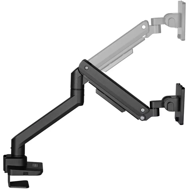 Suporte para monitor SILVERSTONE SST-ARM14B para monitores de 17–49 polegadas, preto, suporte ajustável para um ecrã