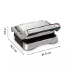 Grelhador de contacto Tefal OptiGrill 2in1 GC773D aço inoxidável 2100 W