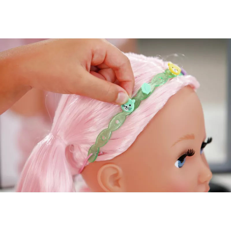 BABY born marcador de styling e acessórios, cabeça de boneca de maquilhagem/styling, feminino, 3 anos, menino/menina, multicolor