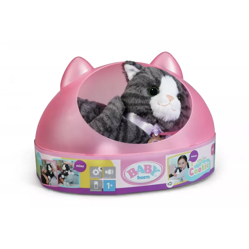 BABY born My Cat Cookie com caixa, animal de estimação de boneca, 3 ano(s), pilhas necessárias