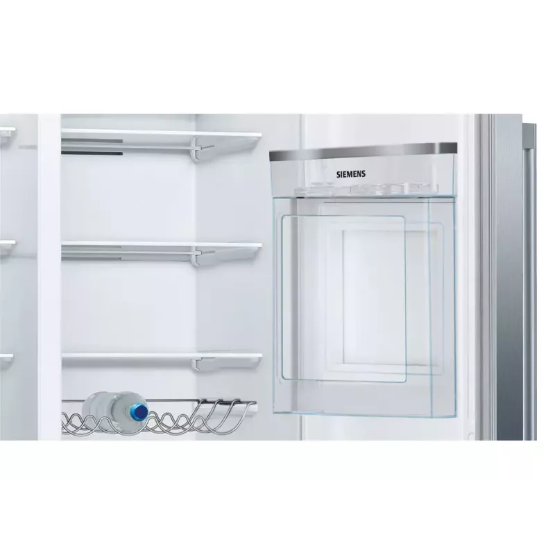 Frigorífico side-by-side Siemens iQ500 KA93GAIEP – independente, 560 l de volume total, compartimento de refrigeração 369 l, compartimento de congelação 191 l, classe energética E, aço inoxidável