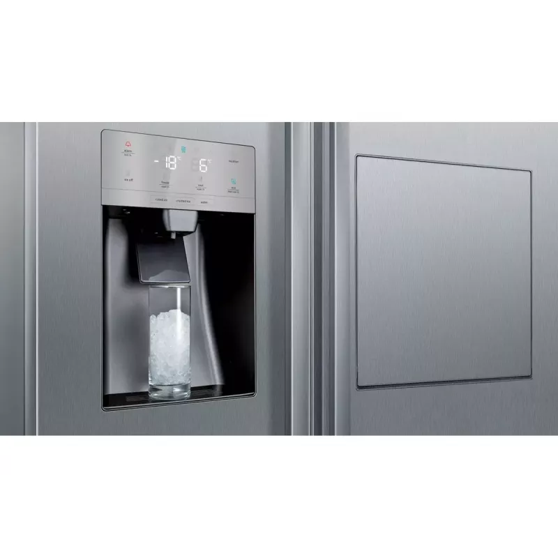 Frigorífico side-by-side Siemens iQ500 KA93GAIEP – independente, 560 l de volume total, compartimento de refrigeração 369 l, compartimento de congelação 191 l, classe energética E, aço inoxidável