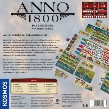 Kosmos Anno 1800 Jogo de tabuleiro Estratégia