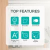 Gorenje DPNA83W Máquina de secar roupa de instalação livre carregamento frontal 8 kg Preto, Branco