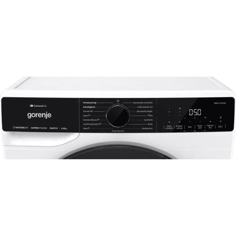 Gorenje DPNA83W Máquina de secar roupa de instalação livre carregamento frontal 8 kg Preto, Branco
