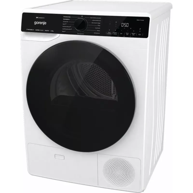 Máquina de secar roupa Gorenje DPNA93W bomba de calor, instalação livre, carregamento frontal, 9 kg, branco, classe energética C
