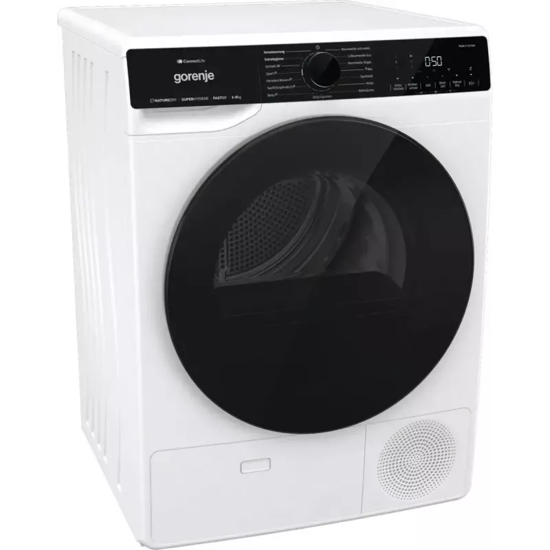 Máquina de secar roupa Gorenje DPNA93W bomba de calor, instalação livre, carregamento frontal, 9 kg, branco, classe energética C
