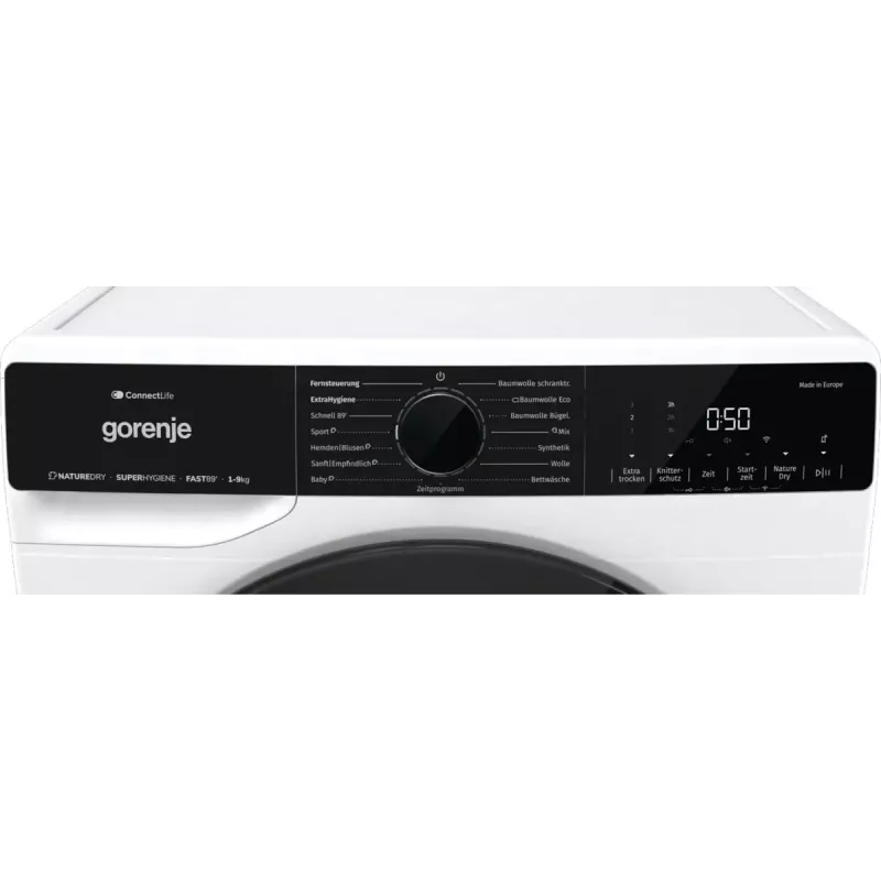 Máquina de secar roupa Gorenje DPNA93W bomba de calor, instalação livre, carregamento frontal, 9 kg, branco, classe energética C