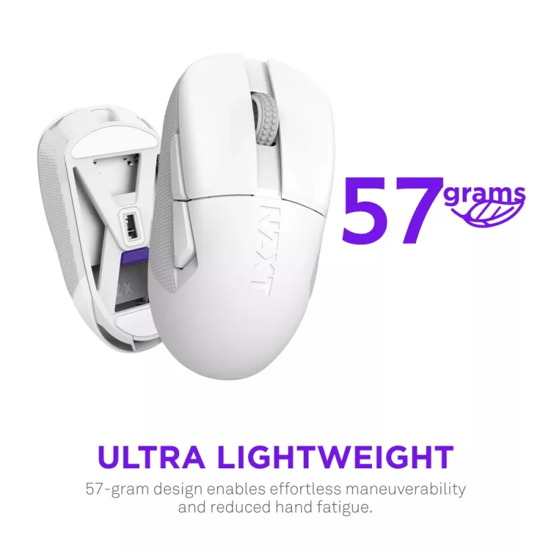 NZXT Lift Elite Rato gaming sem fios Branco